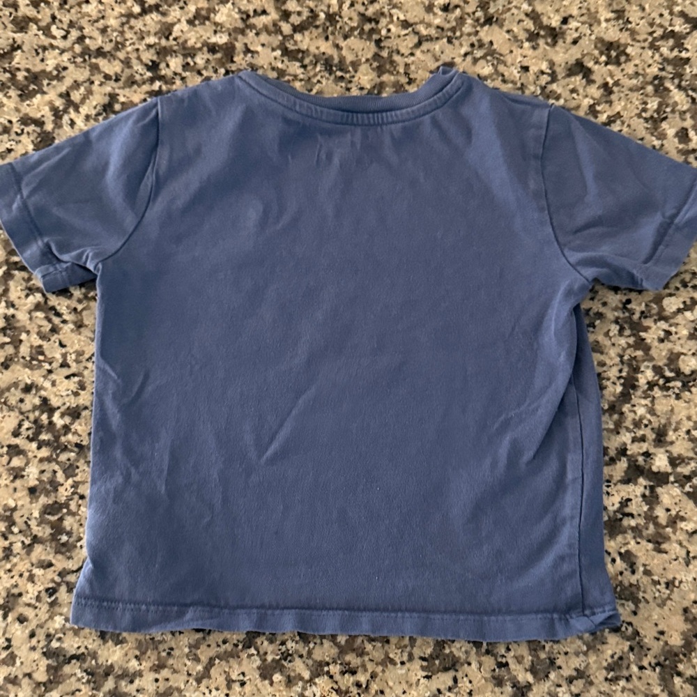 Polo by Ralph Lauren Kids Tee in Blue with Green Logo in 18M - Picture 2 of 3